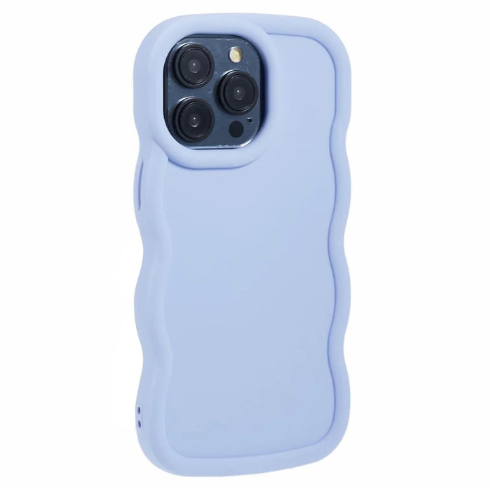 XL Series For iPhone 15 Pro Case Wave Edge TPU Cover Mobile Accessories   - Purple - 3
