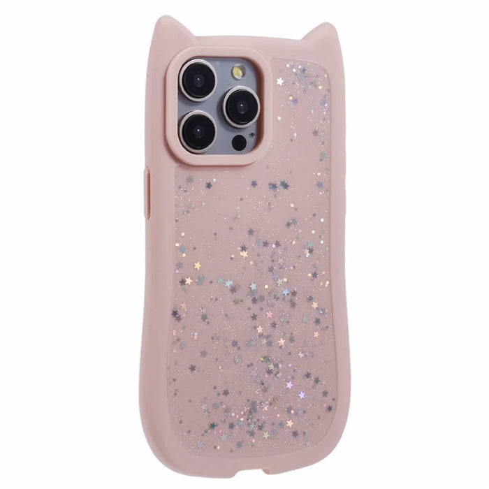 JTW Series For iPhone 13 Pro Max Case TPU Phone Cover Epoxy Shiny Glitter - Pink - 3