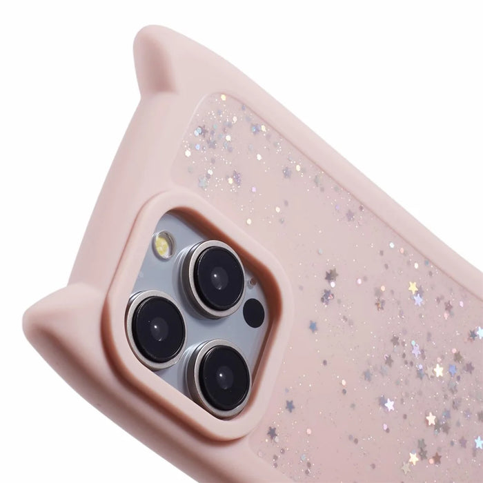 JTW Series For iPhone 13 Pro Slim Case Epoxy Design Large Cutout TPU Phone Cover - Pink - 6