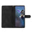 For iPhone 13   Phone Shell PU Leather Phone Case Imprinted Pattern Wallet Phone Cover - Black - 3
