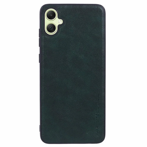 X-LEVEL Bojue-3 Series For Samsung Galaxy A05 4G Case Anti-Scratch Leather Back Phone Cover - Midnight Green - 1