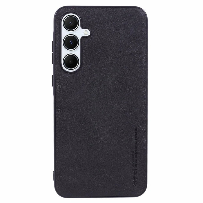 X-LEVEL Bojue-3 Series For Samsung Galaxy A55 5G Case Leather+TPU+PC Phone Cover - Black - 1