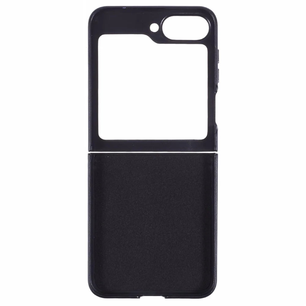 X-LEVEL Bojue-3 Series For Samsung Galaxy Z Flip7 FE 5G / Z Flip6 5G Case Leather+TPU+PC Anti-Fall Cell Phone Cover - Midnight Green - 2