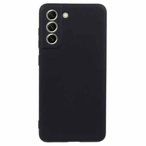 X-LEVEL For Samsung Galaxy S21 FE 5G Phone Case Liquid Silicone Texture Anti-Scratch TPU Cover - Black - 1