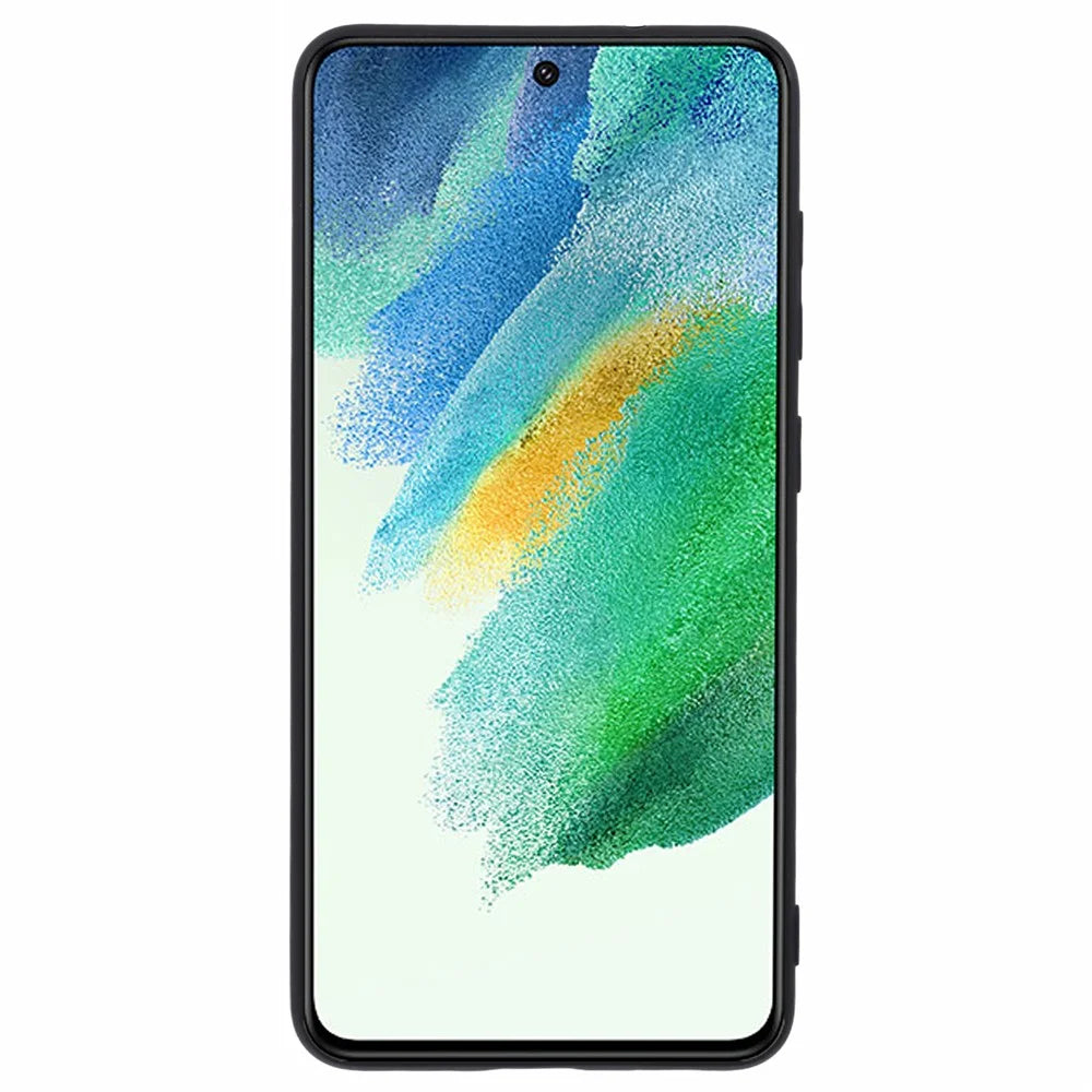 X-LEVEL For Samsung Galaxy S21 FE 5G Phone Case Liquid Silicone Texture Anti-Scratch TPU Cover - Black - 2