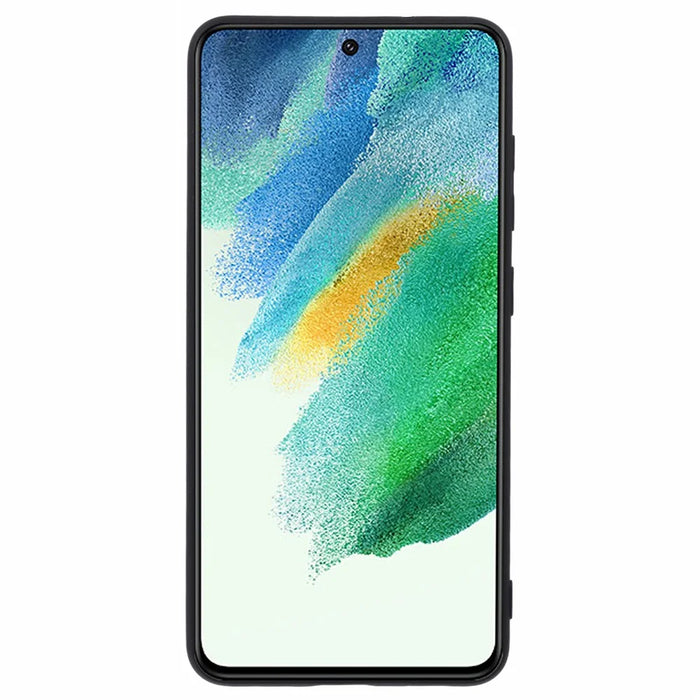 X-LEVEL For Samsung Galaxy S21 FE 5G Phone Case Liquid Silicone Texture Anti-Scratch TPU Cover - Black - 2