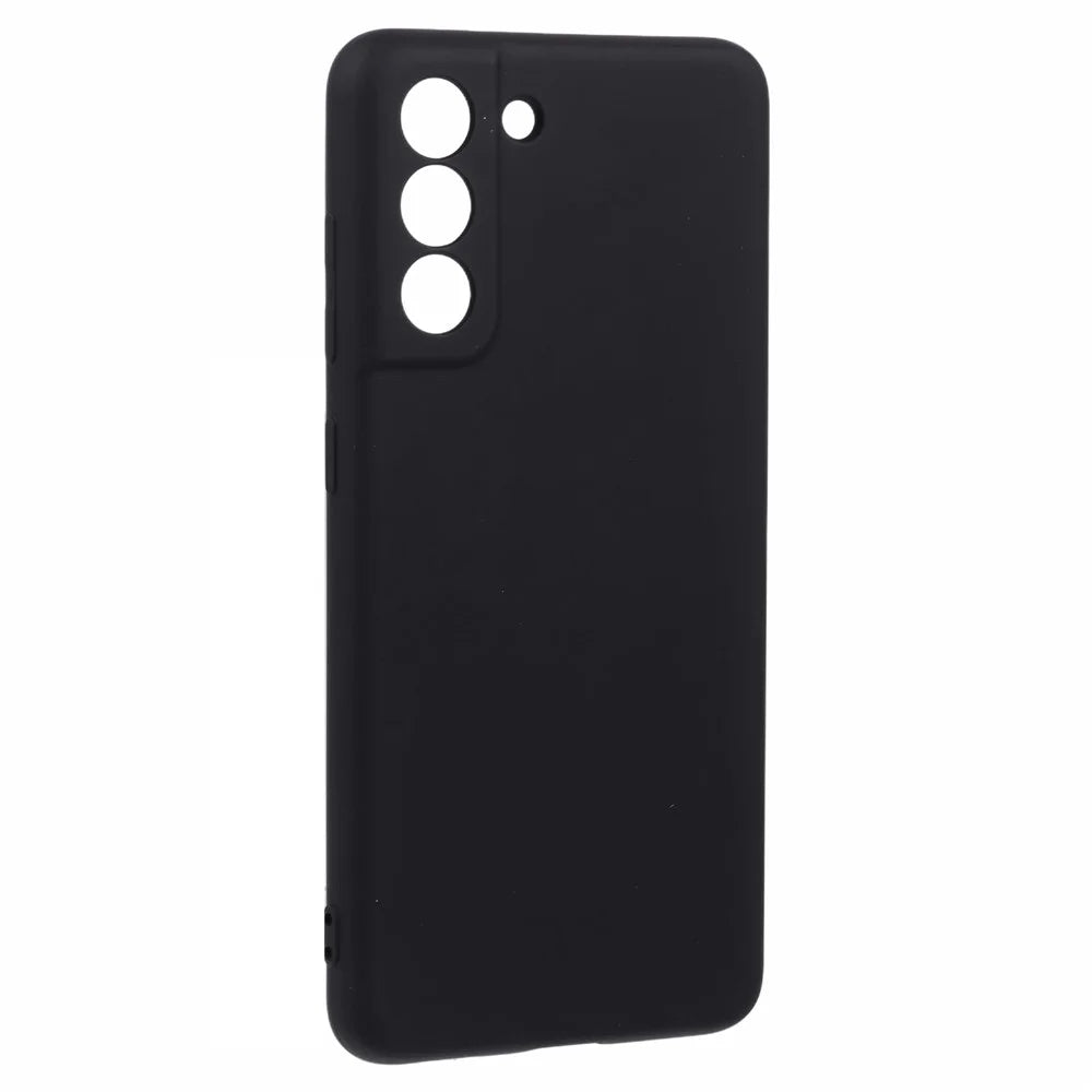 X-LEVEL For Samsung Galaxy S21 FE 5G Phone Case Liquid Silicone Texture Anti-Scratch TPU Cover - Black - 3