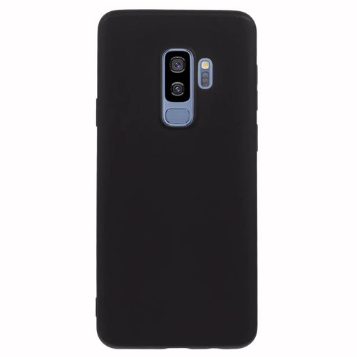 X-LEVEL For Samsung Galaxy S9+ Anti-Scratch TPU Phone Case Liquid Silicone Texture Phone Cover - Black - 1