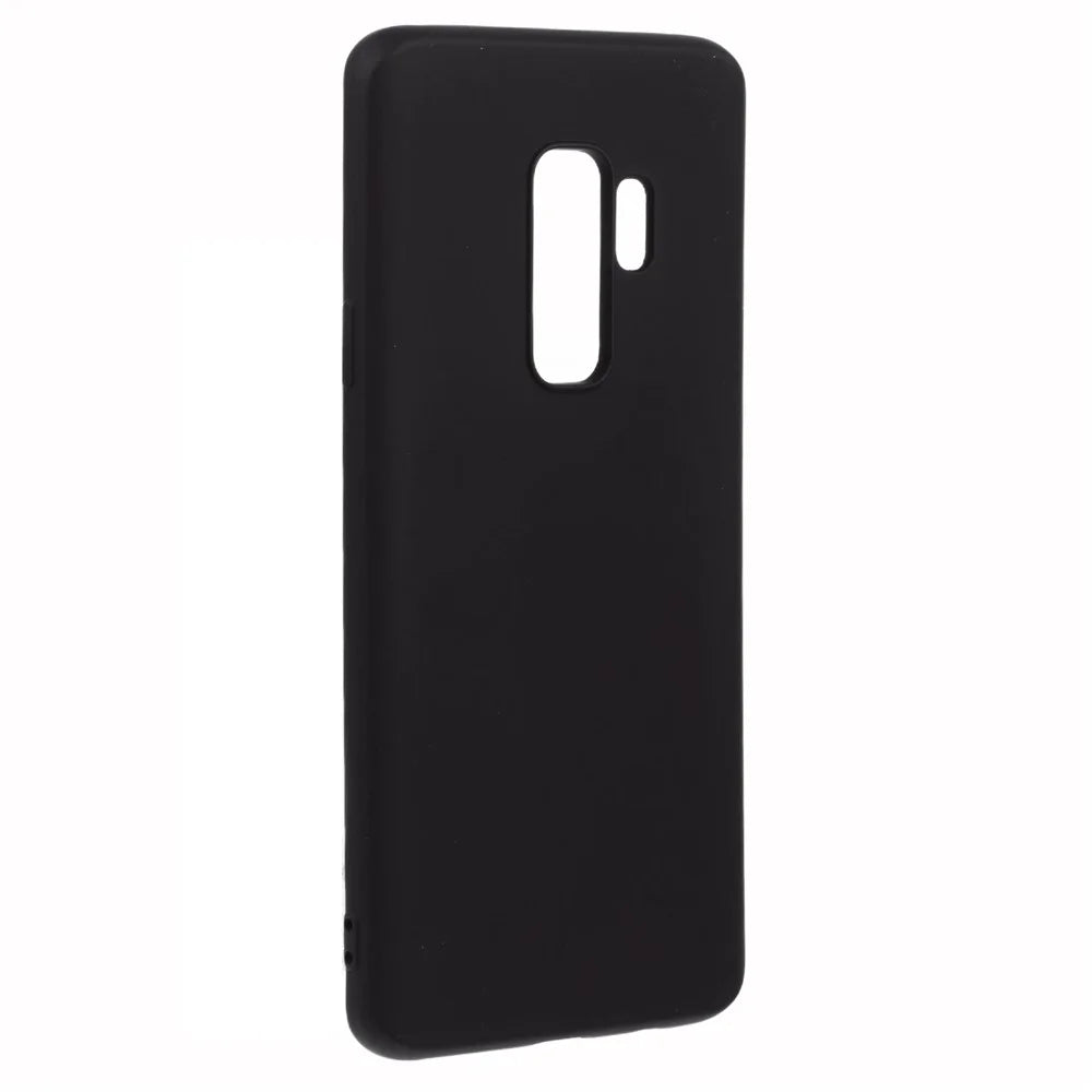 X-LEVEL For Samsung Galaxy S9+ Anti-Scratch TPU Phone Case Liquid Silicone Texture Phone Cover - Black - 3