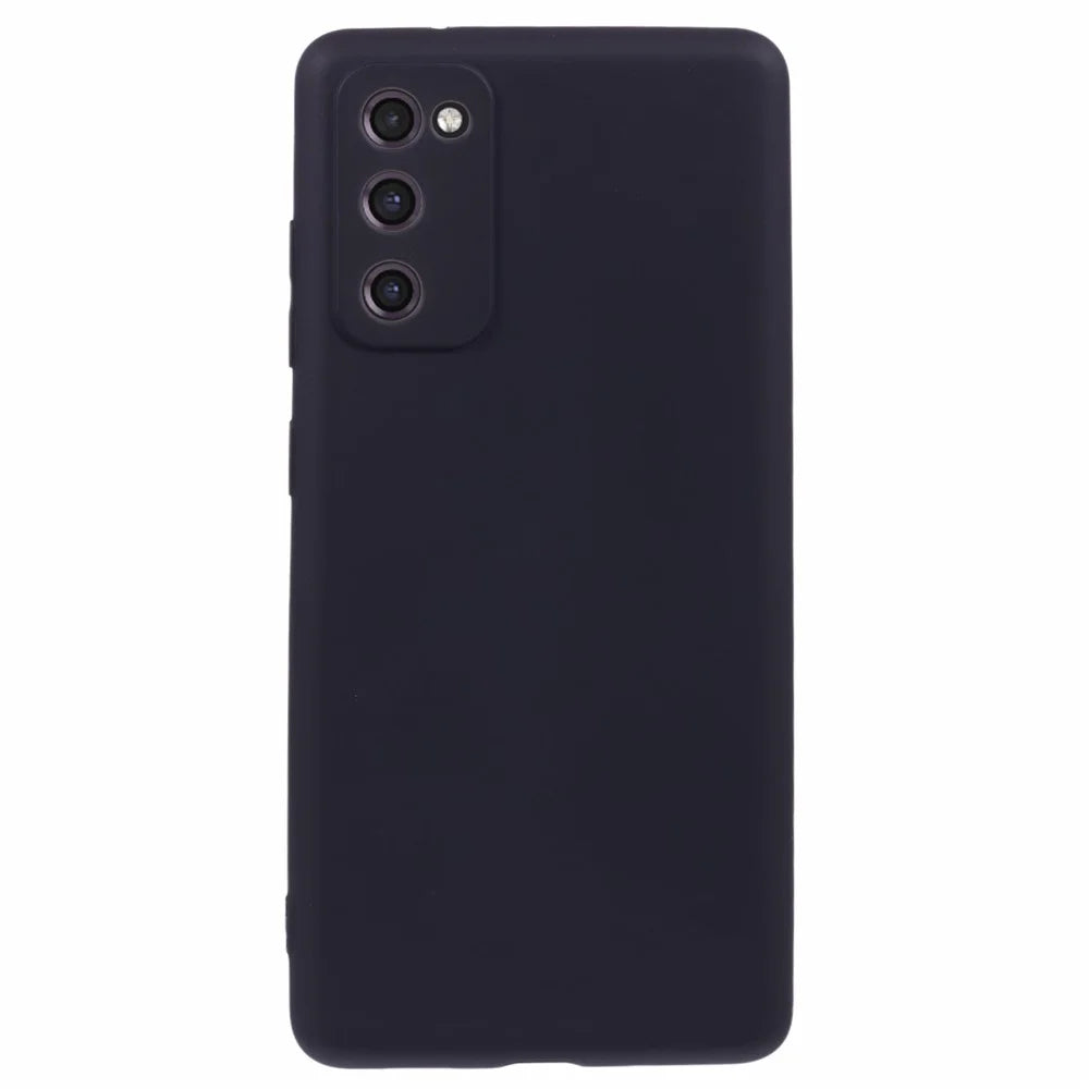 X-LEVEL For Samsung Galaxy S20 FE 5G / S20 FE / S20 FE 2022 / S20 Lite TPU Phone Case Liquid Silicone Texture Phone Cover - Black - 1