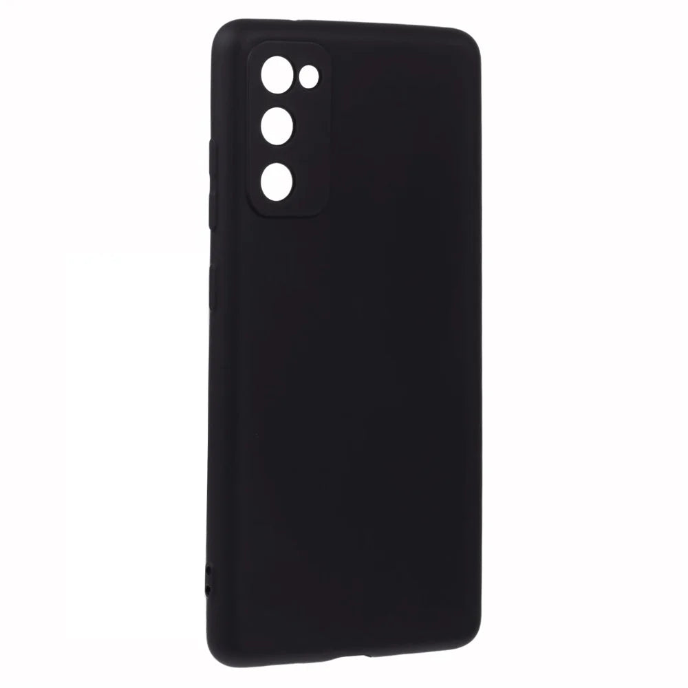X-LEVEL For Samsung Galaxy S20 FE 5G / S20 FE / S20 FE 2022 / S20 Lite TPU Phone Case Liquid Silicone Texture Phone Cover - Black - 3