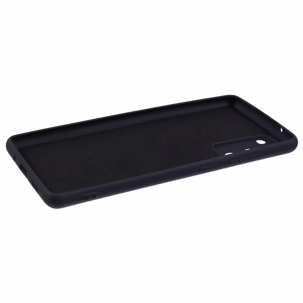X-LEVEL For Samsung Galaxy S20 FE 5G / S20 FE / S20 FE 2022 / S20 Lite TPU Phone Case Liquid Silicone Texture Phone Cover - Black - 5