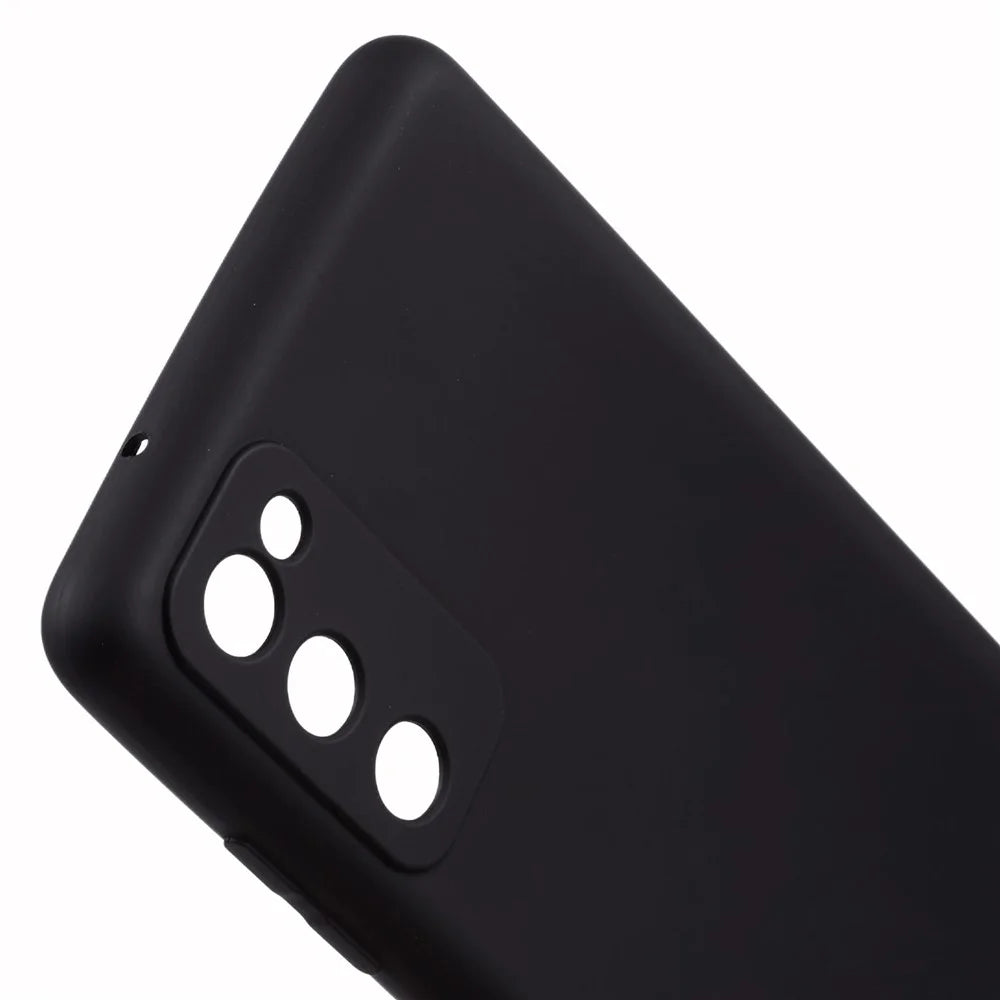 X-LEVEL For Samsung Galaxy S20 FE 5G / S20 FE / S20 FE 2022 / S20 Lite TPU Phone Case Liquid Silicone Texture Phone Cover - Black - 6