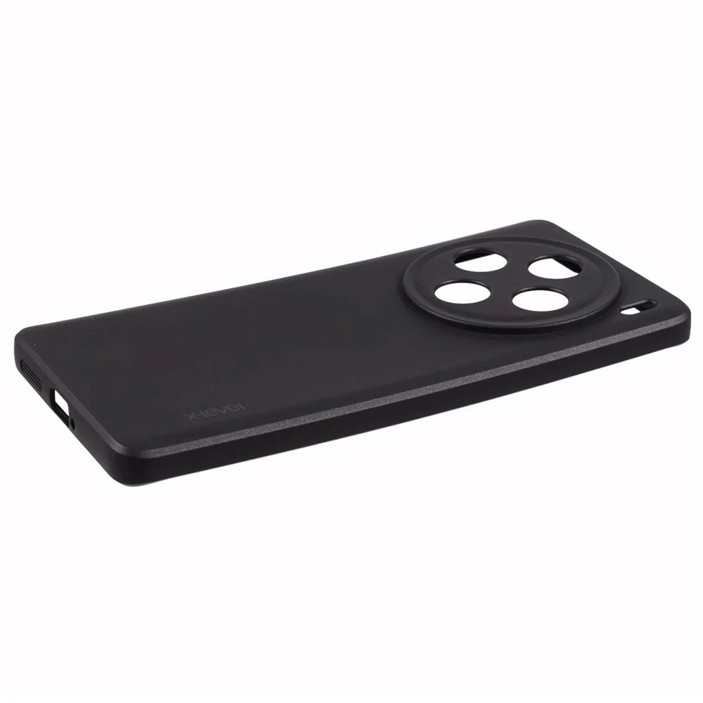 X-LEVEL Guardian Series For vivo X100 5G Cell Phone Case Matte TPU Drop-Proof Cover - Black - 5