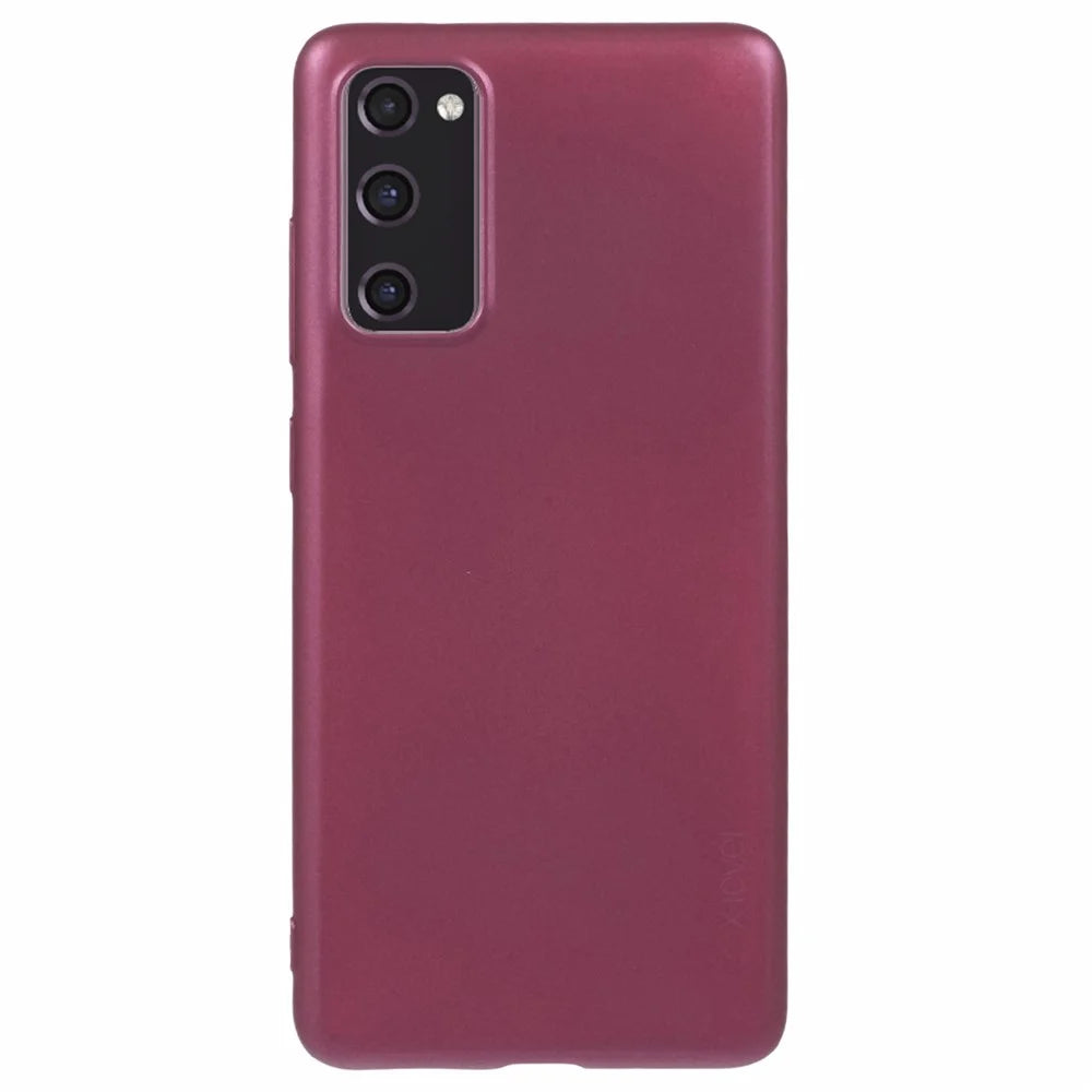 X-LEVEL Guardian Series For Samsung Galaxy S20 FE 5G / S20 FE / S20 FE 2022 / S20 Lite Cases Matte TPU Phone Cover - Wine Red - 1