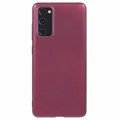 X-LEVEL Guardian Series For Samsung Galaxy S20 FE 5G / S20 FE / S20 FE 2022 / S20 Lite Cases Matte TPU Phone Cover - Wine Red - 1