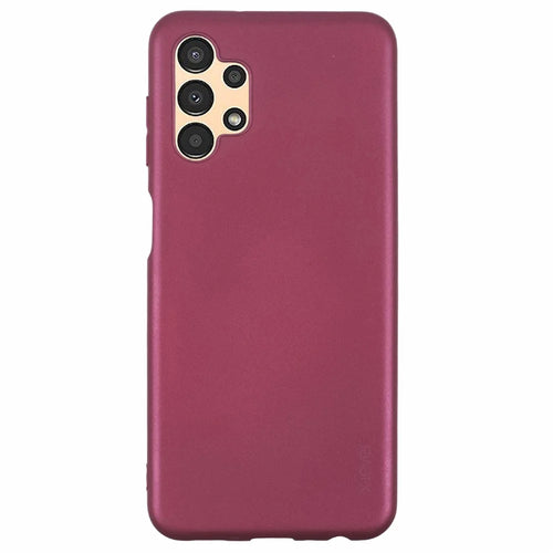 X-LEVEL Guardian Series For Samsung Galaxy A13 4G Phone Case Matte TPU Phone Cover - Wine Red - 1