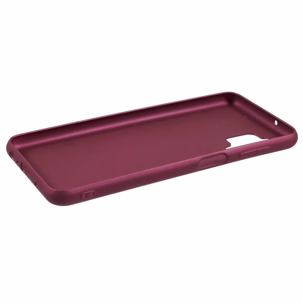 X-LEVEL Guardian Series For Samsung Galaxy A13 4G Phone Case Matte TPU Phone Cover - Wine Red - 4