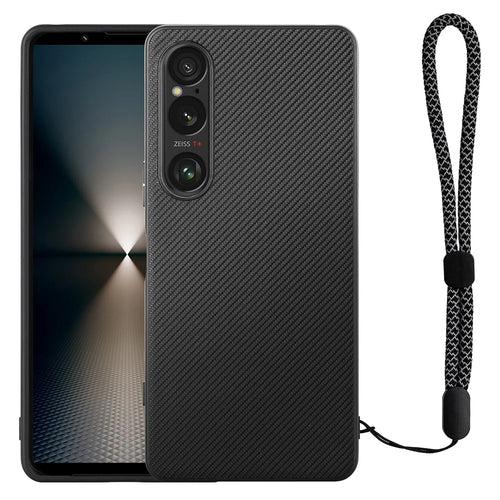 VILI TC Series for Sony Xperia 1 VI Case PU Leather Coated TPU Phone Cover with Strap - 1
