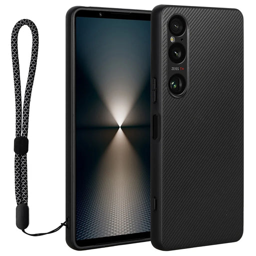 VILI TC Series for Sony Xperia 1 VI Case PU Leather Coated TPU Phone Cover with Strap - 2