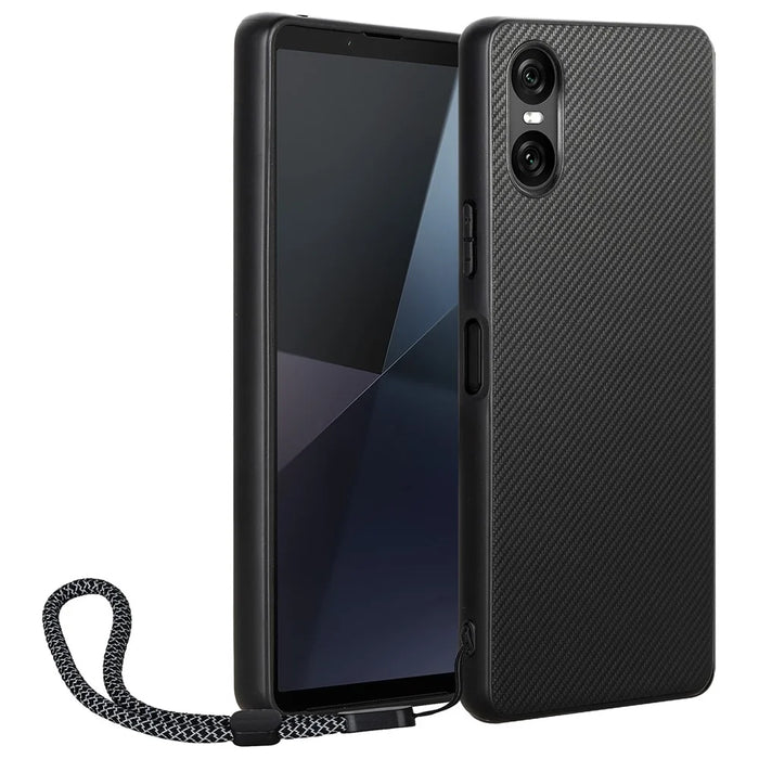 VILI TC Series for Sony Xperia 10 VI Case Leather+TPU Protective Phone Cover with Strap - 2