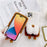 For iPhone 14 Pro 6.1 inch Fluffy Phone Case Warm Plush+TPU Soft Phone Shell Cover - White - 4