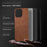 For iPhone 16 Pro Case Retro PU Leather Shockproof Anti-Slip Back Cover - Brown - 4