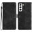 For Samsung Galaxy S21+ 5G   Phone Shell PU Leather Imprinted Pattern Wallet Phone Cover - Black - 1