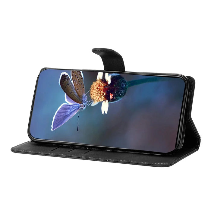 For Samsung Galaxy S21+ 5G   Phone Shell PU Leather Imprinted Pattern Wallet Phone Cover - Black - 2