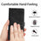 For Samsung Galaxy S21+ 5G   Phone Shell PU Leather Imprinted Pattern Wallet Phone Cover - Black - 7