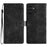 For Samsung Galaxy A05s 4G Cell Phone Case PU Leather Imprinted Pattern Wallet Phone Cover - Black - 1