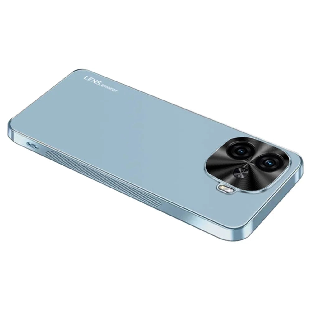 For vivo Y200 GT 5G Case Acrylic+TPU+Metal Electroplated Anti-Scratch Phone Cover - Baby Blue - 1