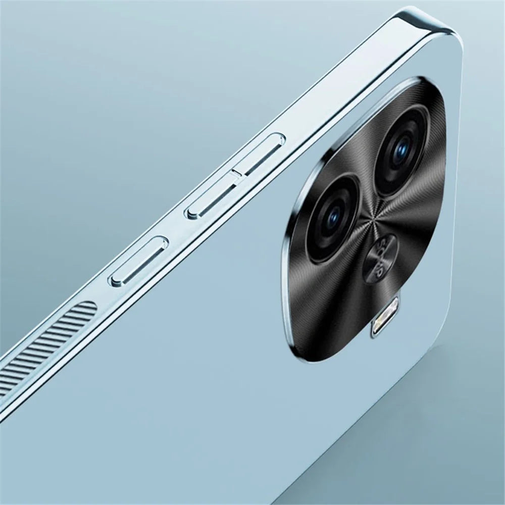 For vivo Y200 GT 5G Case Acrylic+TPU+Metal Electroplated Anti-Scratch Phone Cover - Baby Blue - 3