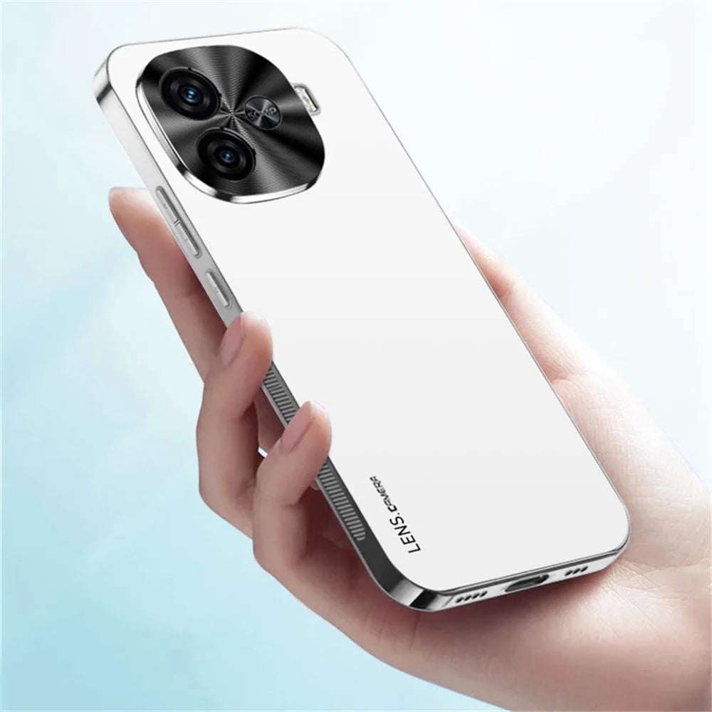 For vivo Y200 GT 5G Case Acrylic+TPU+Metal Electroplated Anti-Scratch Phone Cover - Baby Blue - 5