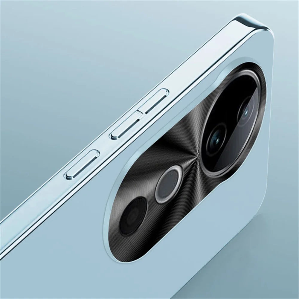 For vivo S19 5G Case Anti-Drop Acrylic+TPU+Metal Phone Cover with Electroplating Frame - Baby Blue - 3