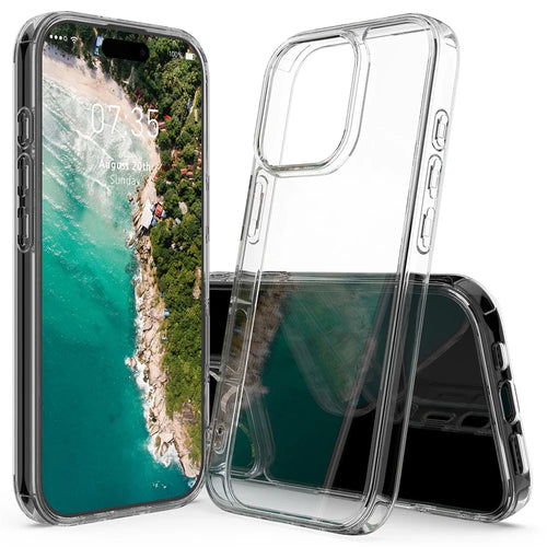 For iPhone 16 Pro Case Acrylic + TPU Anti-Scratch Clear Back Phone Cover - 1