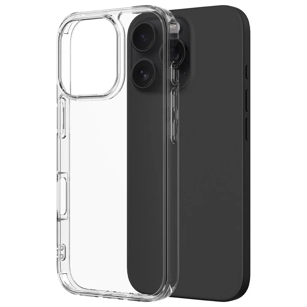 For iPhone 16 Pro Case Acrylic + TPU Anti-Scratch Clear Back Phone Cover - 2
