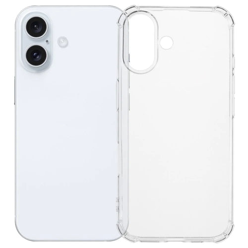 For iPhone 16 Case Transparent Soft TPU Phone Cover 4 Corner Air Cushion - 1