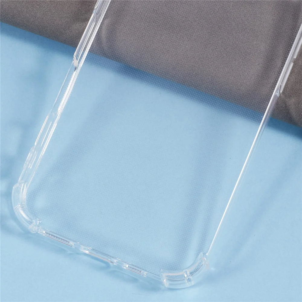 For iPhone 16 Case Transparent Soft TPU Phone Cover 4 Corner Air Cushion - 5