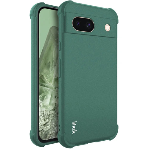 IMAK For Google Pixel 8a Case Reinforced Corners Matte TPU Phone Cover - Green - 1