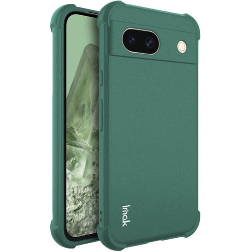 IMAK For Google Pixel 8a Case Reinforced Corners Matte TPU Phone Cover - Green - 1