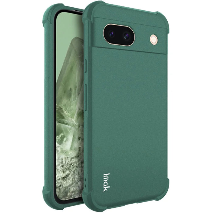 IMAK For Google Pixel 8a Case Reinforced Corners Matte TPU Phone Cover - Green - 1