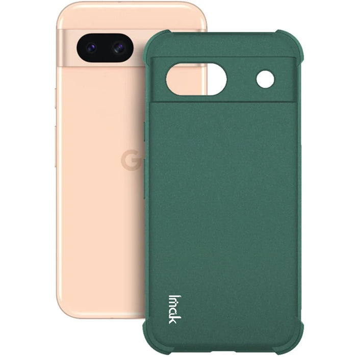 IMAK For Google Pixel 8a Case Reinforced Corners Matte TPU Phone Cover - Green - 2