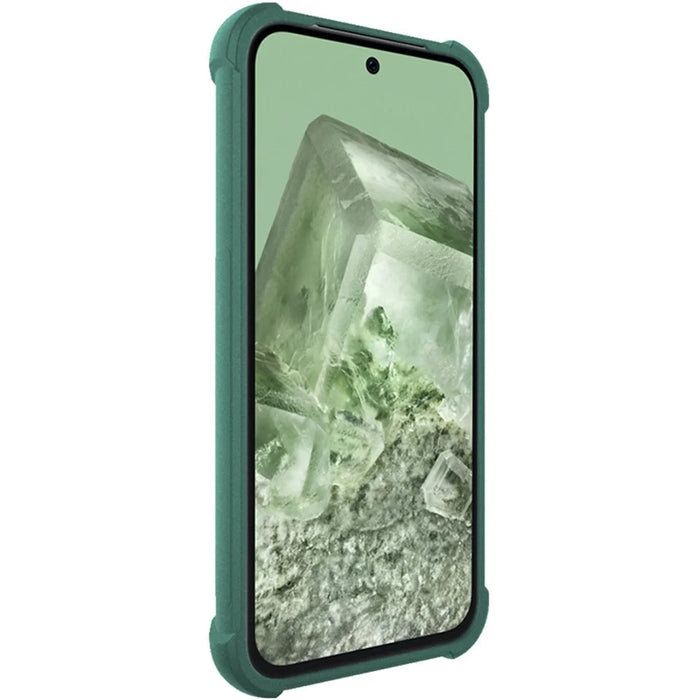 IMAK For Google Pixel 8a Case Reinforced Corners Matte TPU Phone Cover - Green - 4