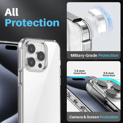 NORTHJO For iPhone 15 Pro Max Case PC+TPU Phone Cover 3-in-1 Mobile Accessories Set - 2