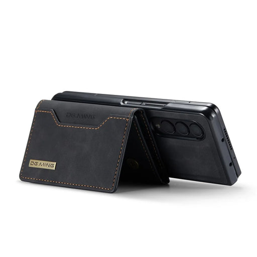 DG.MING M2 Series Phone Case for Samsung Galaxy Z Fold3 5G Shockproof Case Magnetic Absorption Detachable Wallet Phone Case Kickstand Protective Cover - Black - 2