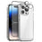 NORTHJO For iPhone 14 Pro 3-in-1 Clear Case with Tempered Glass Film + Camera Lens Protector - 1