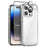 NORTHJO For iPhone 14 Pro Max Case Clear PC+TPU Phone Cover + Screen Protector + Camera Lens Protector - 1
