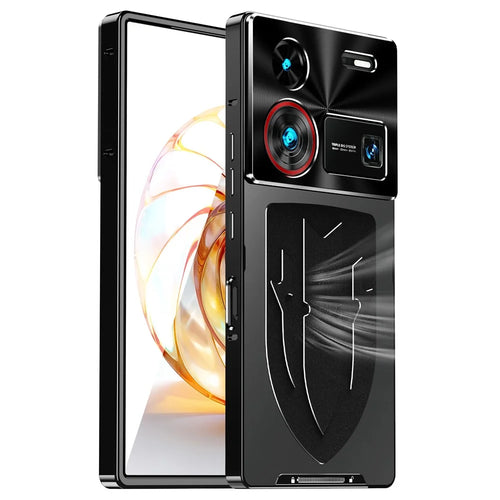 For ZTE nubia Z60 Ultra Case Aluminium Alloy+PC Phone Cover Graphene Heat Dissipation - Black - 1
