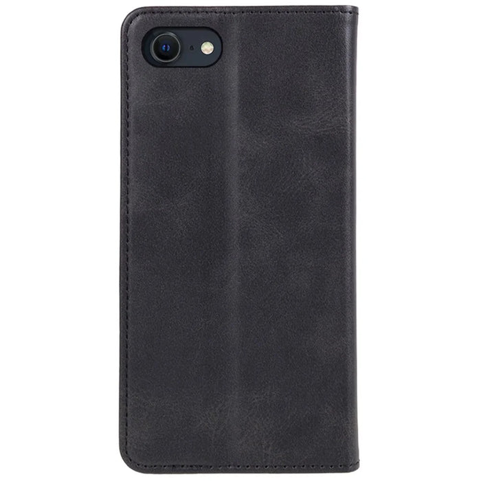 For iPhone 17e / 16e Case Magnetic Auto Closing Leather Phone Wallet Cover - Black - 7